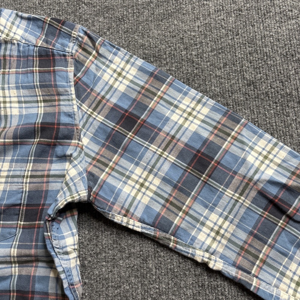 Frank & Eileen Barry Plaid Flannel Shirt Women's Large Cotton Button Long Sleeve - Picture 8 of 15